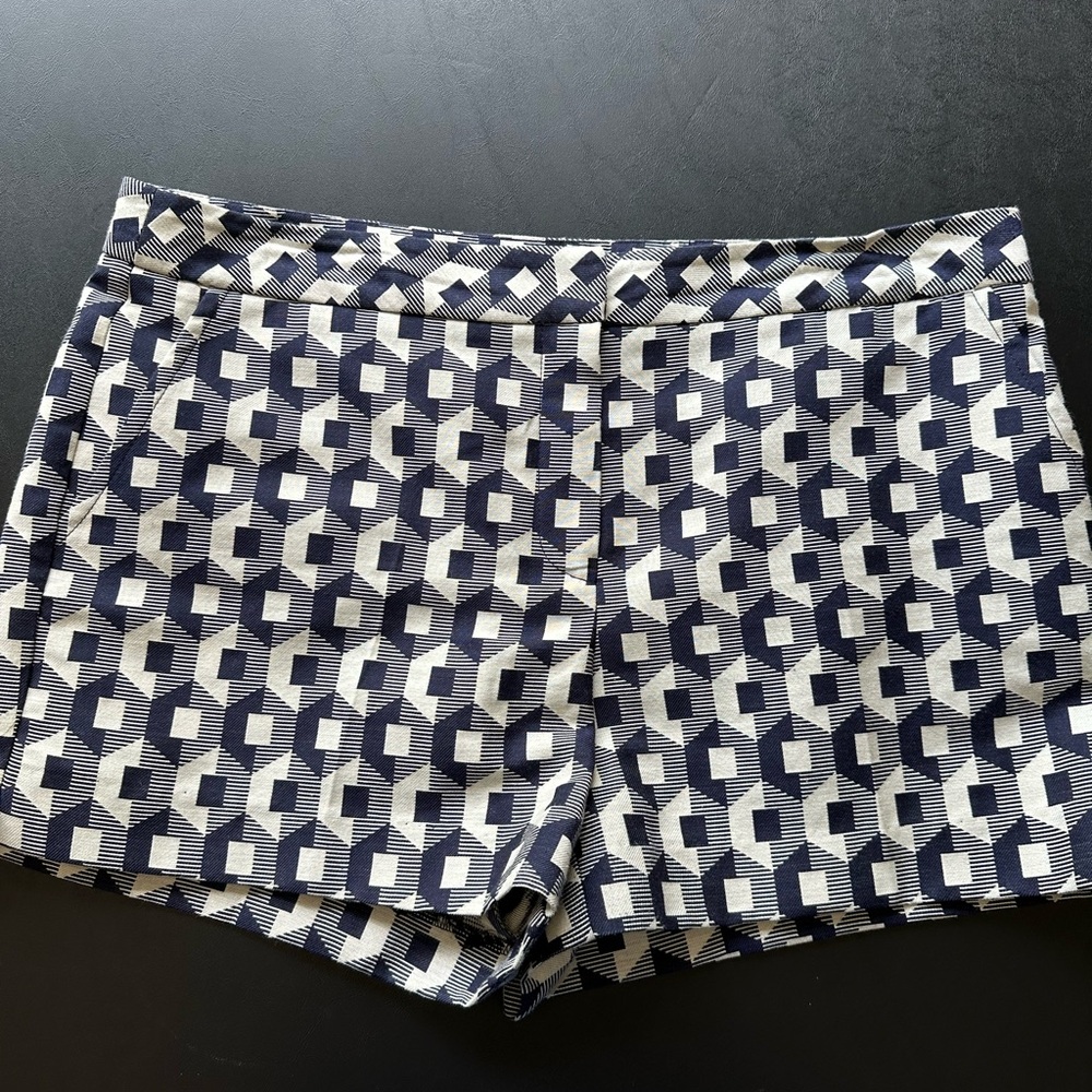 Trina Turk navy and white shorts